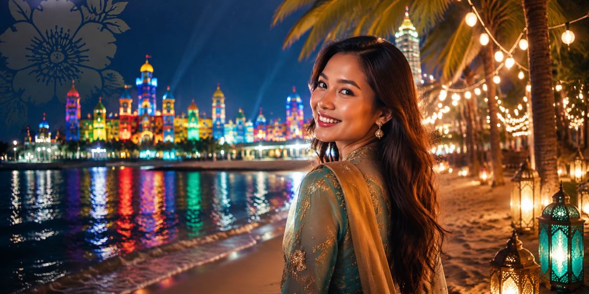 Malaysia entertainment casino atmosphere during Hari Raya with live table games